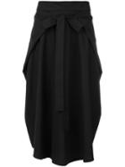 Jil Sander - Pleated Skirt - Women - Cotton - 36, Black, Cotton