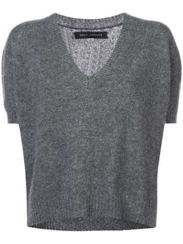 Sally Lapointe Knitted Top - Grey