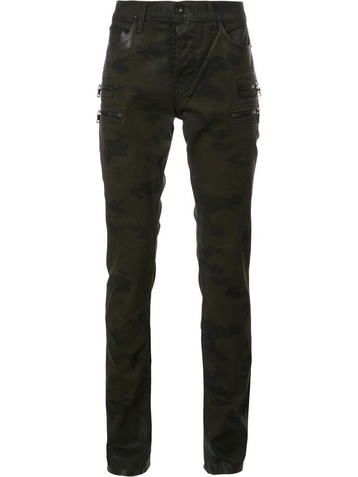 Hudson 'broderick Militant Camouflage' Jeans, Men's, Size: 32, Green, Cotton/spandex/elastane