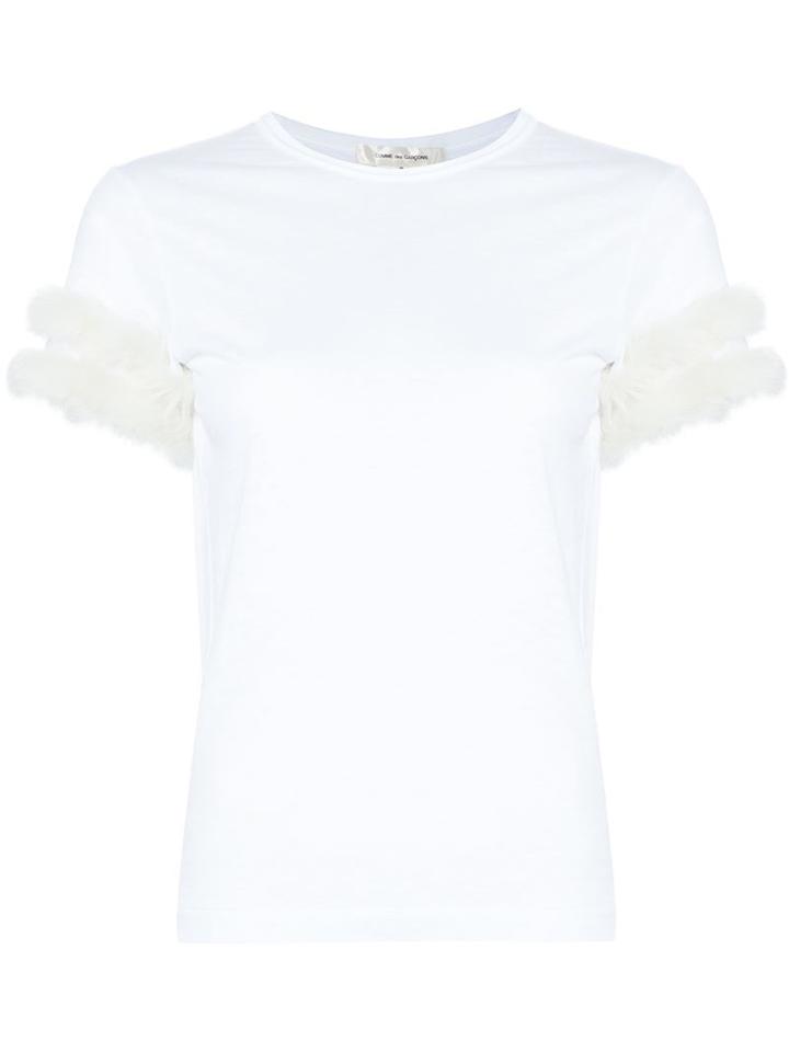 Comme Des Garçons Fur Detail T-shirt