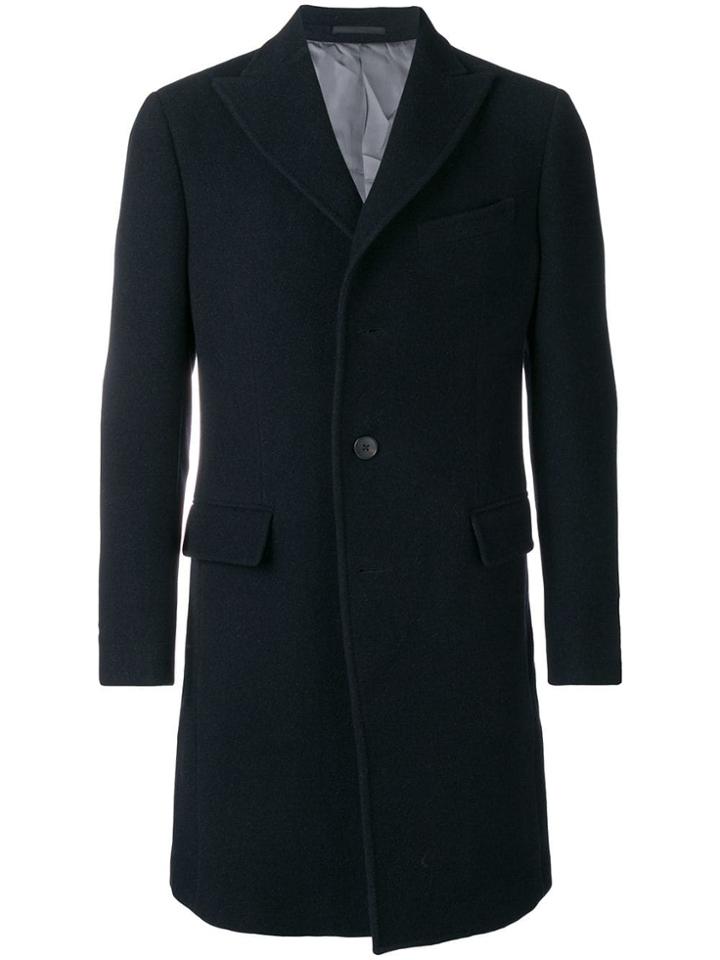 Z Zegna Classic Single-breasted Coat - Blue