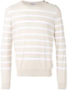 Malo Striped Sweatshirt, Men's, Size: 52, Nude/neutrals, Cotton