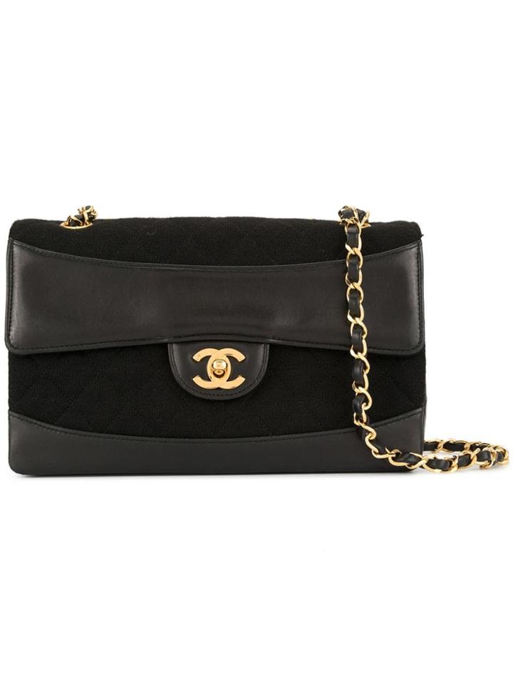 Chanel Vintage Combination Turn-lock Chain Bag - Black