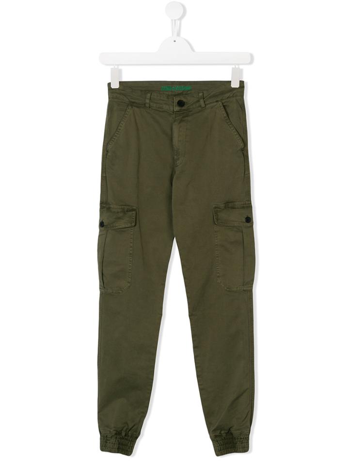 Zadig & Voltaire Kids Teen Pocketed Cargo Trousers - Green