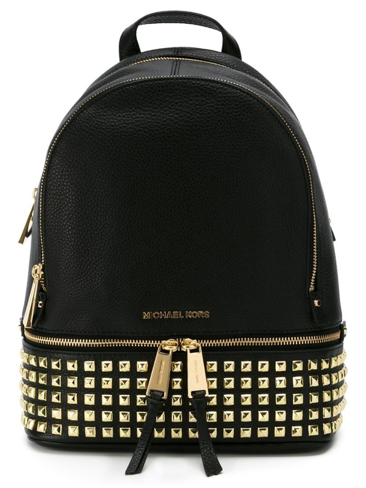 Michael Michael Kors Small 'rhea' Studded Backpack - Black