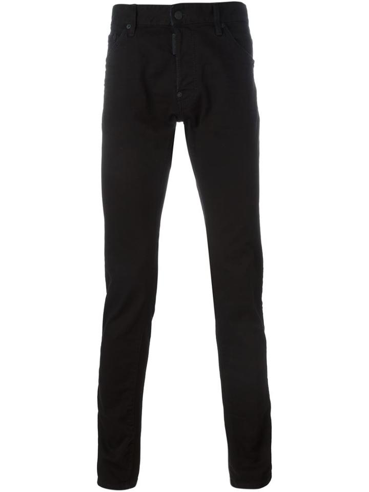 Dsquared2 Skinny Jeans, Men's, Size: 44, Black, Cotton/polyester/spandex/elastane/polyester