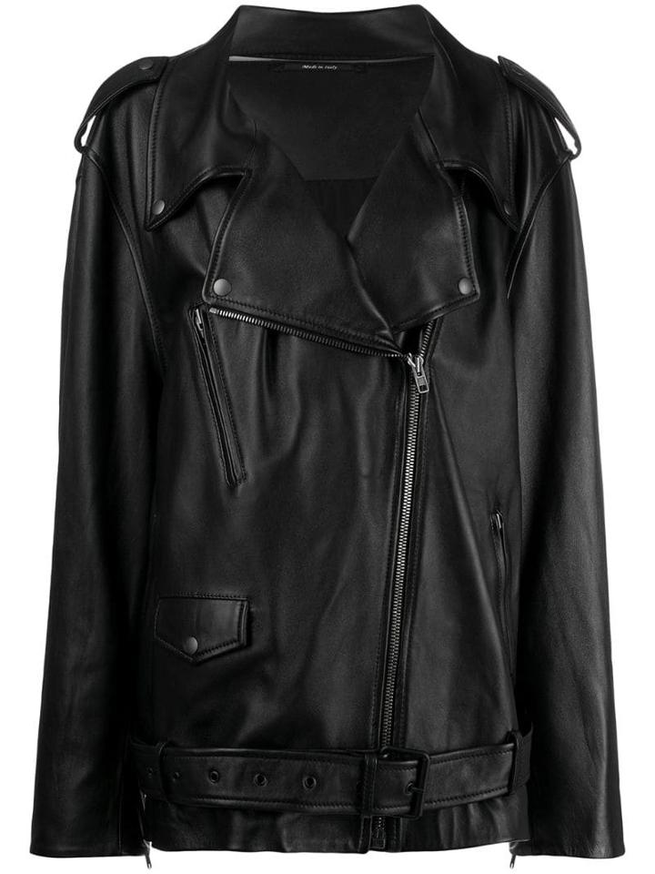 Maison Margiela Maxi Biker Archive Jacket - Black
