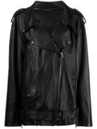 Maison Margiela Maxi Biker Archive Jacket - Black