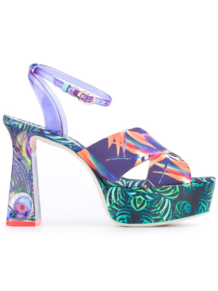 Sophia Webster Printed Platform Sandals - Multicolour
