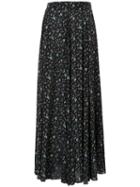 Zadig & Voltaire Floral Maxi Skirt - Black
