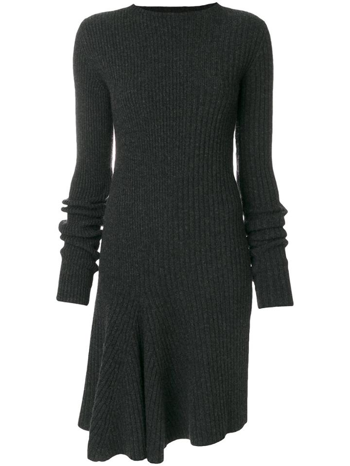 Ports 1961 Ribbed Knit Dress - Grey