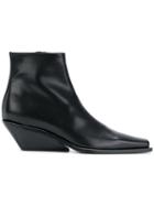 Ann Demeulemeester Asymmetric Heel Boot - Black