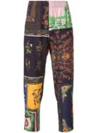 Osklen - Patchwork Print Trousers - Men - Viscose - 42, Viscose