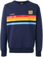 Diesel 's-joe' Rainbow Panel Sweatshirt, Men's, Size: Xl, Blue, Cotton