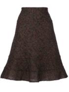 Junya Watanabe Comme Des Garçons Pre-owned Raw Edge Skirt - Brown