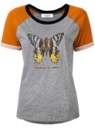 Valentino - Butterfly Printed T-shirt - Women - Cotton - S, Grey, Cotton