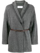 Fabiana Filippi Belted Cardi-jacket - Grey