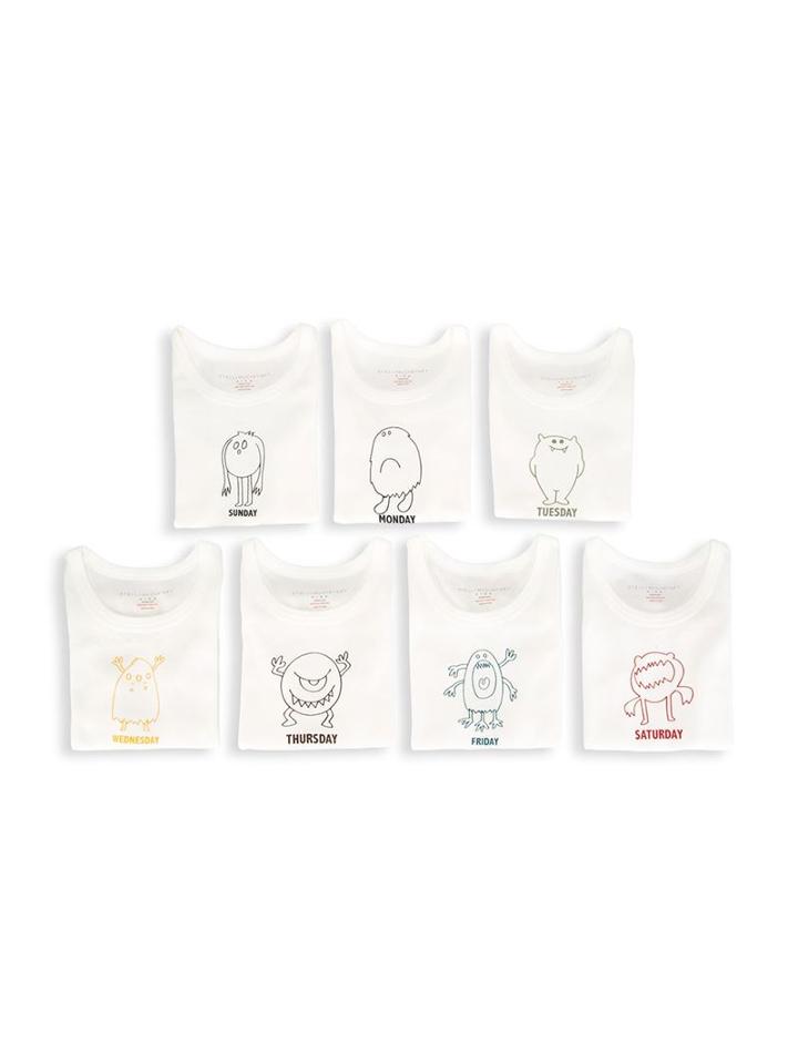 Stella Mccartney Kids Seven Vest Weekly Set