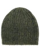 Isabel Marant Ribbed Knitted Beanie - Green