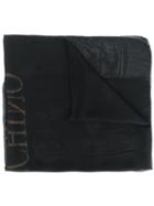 Moschino Baroque Logo Scarf - Black