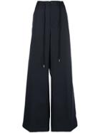 Mm6 Maison Margiela Flared Trousers - Blue