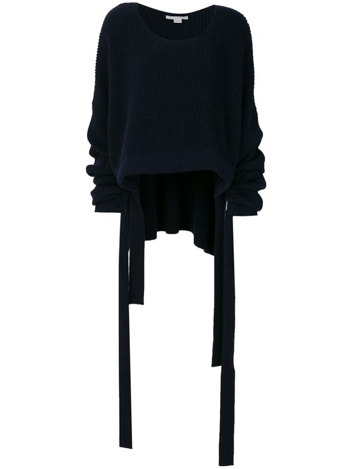 Stella Mccartney Ruched Ribbed Jumper - Blue