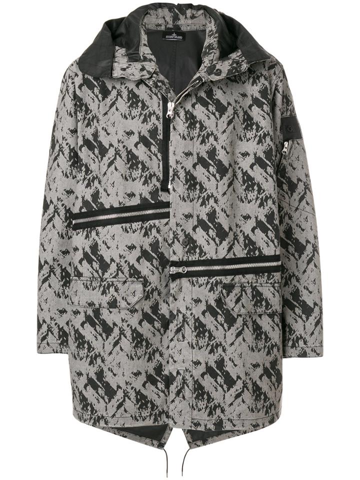 Stone Island Shadow Project Elongated Zipped Jacket - Multicolour