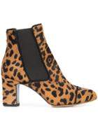 Tabitha Simmons Leopard Print Kiki Boots - Brown