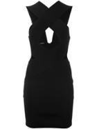 Balmain Criss Cross Front Dress - Black