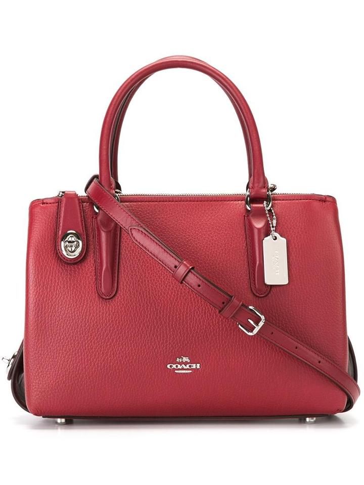 Coach Detachable Strap Tote, Women's, Red