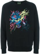 Amen Embroidered Sweatshirt, Men's, Size: 48, Black, Cotton