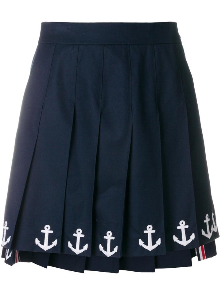 Thom Browne Anchor Mini Skirt - Blue