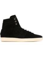 Saint Laurent Court Classic Sneakers, Men's, Size: 42, Black, Calf Leather/rubber/leather