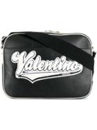Valentino Valentino Garavani Logo Patch Messenger Bag - Black