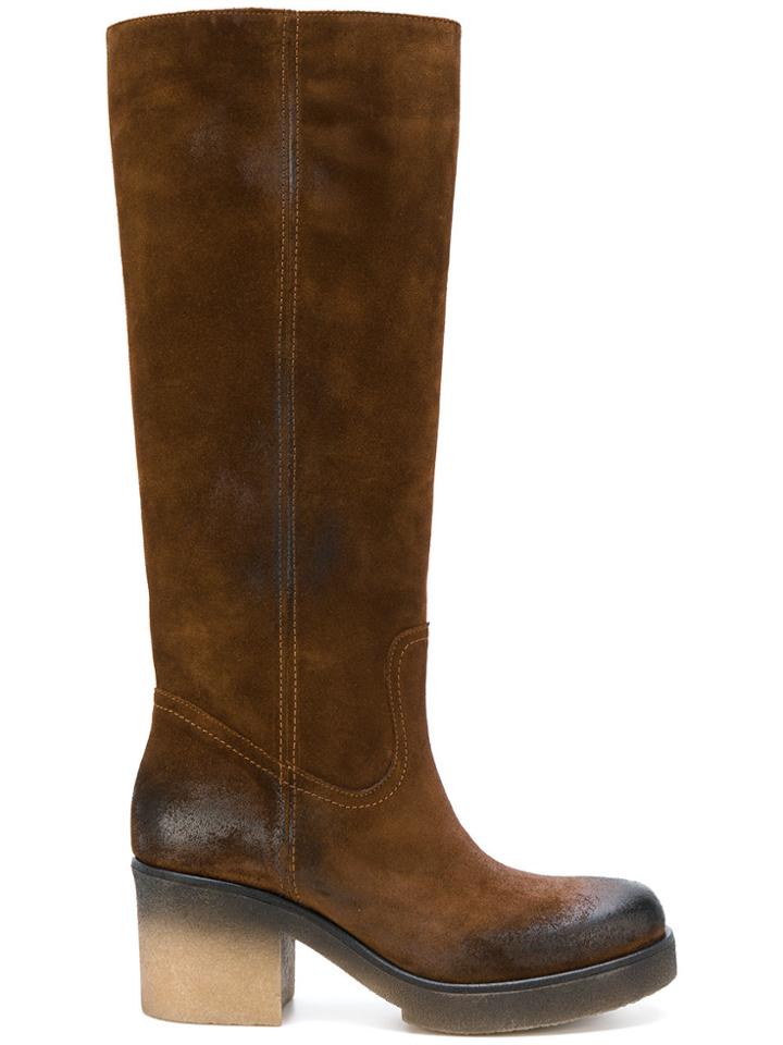 Fausto Zenga Calf Boots - Brown