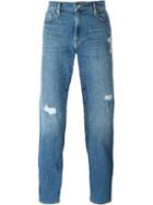 Frame Denim Stonewashed Jeans, Men's, Size: 31, Blue, Cotton/polyester/spandex/elastane