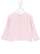 Il Gufo - Round Neck Cardigan - Kids - Cotton - 12 Mth, Pink/purple