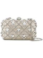 Rodo Embellished Hardshell Clutch - Metallic