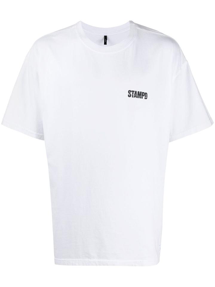 Stampd Crew Neck Logo Print T-shirt - White