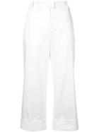 Silvia Tcherassi Cropped Trousers - White