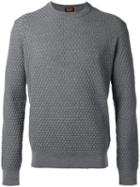Tod's Round Neck Jumper, Men's, Size: Medium, Grey, Silk/wool