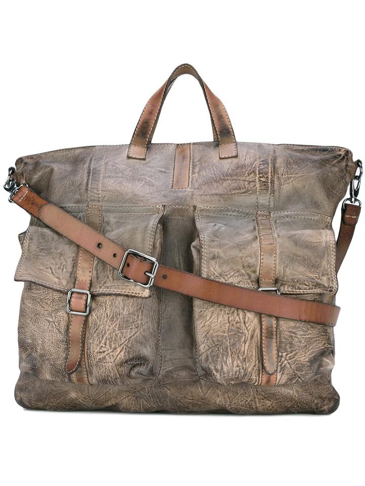 Numero 10 Shoulder Bag, Men's, Brown, Leather