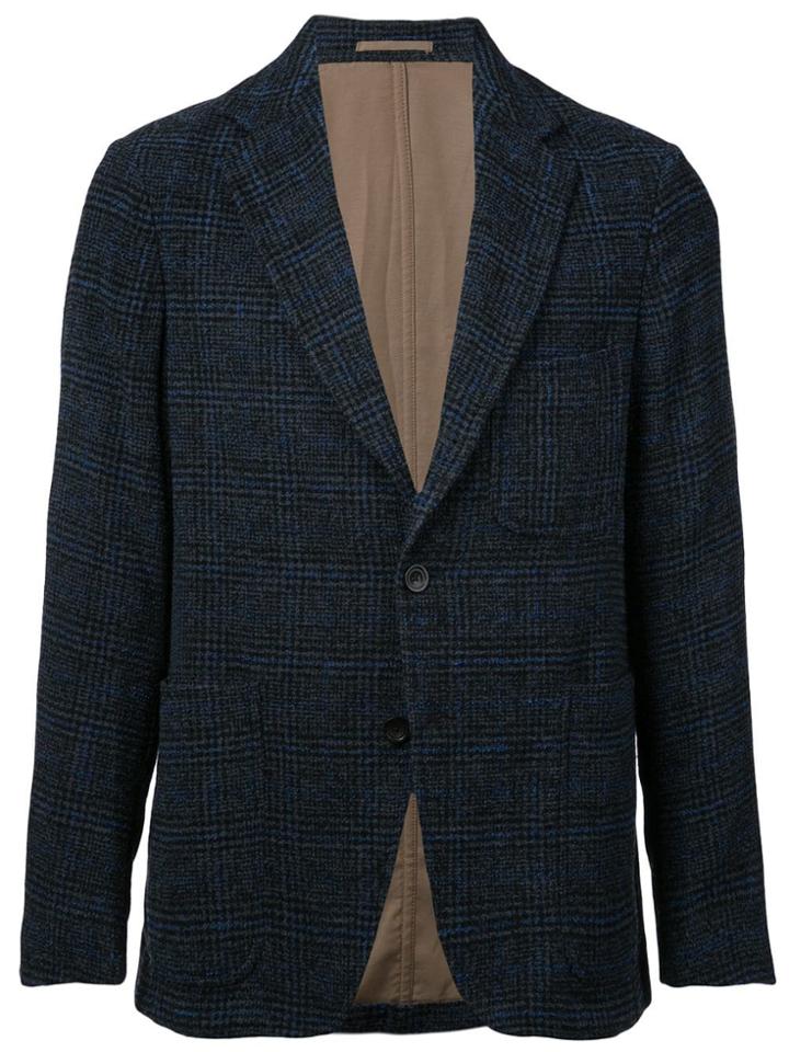 Tomorrowland Ring Glencheck Jacket - Blue