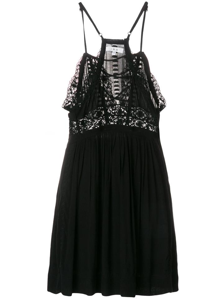 Iro Crochet Trim Dress - Black