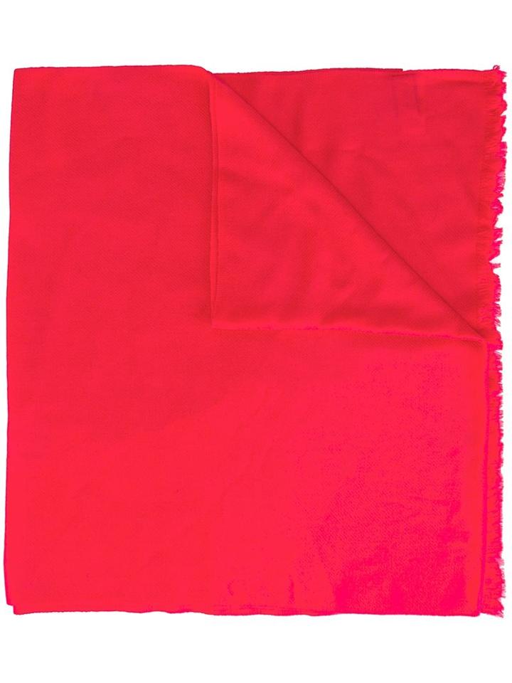 Paul Smith Frayed Knit Scarf, Men's, Pink/purple, Cashmere
