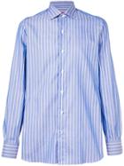 Isaia Striped Tailored Shirt - Blue