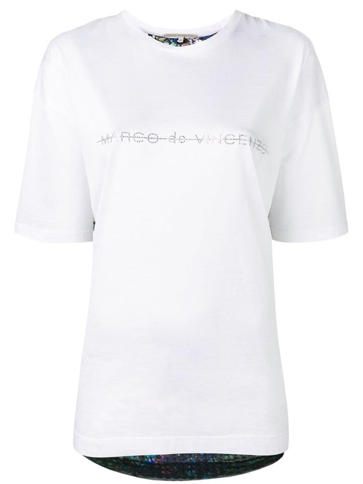Marco De Vincenzo Embellished Back T-shirt - White