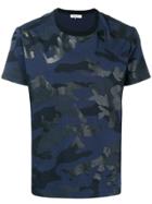 Valentino Rockstud Camouflage T-shirt - Blue