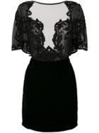Amen Sequin Embellished Mini Dress - Black