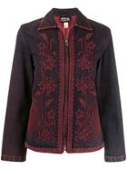 Jean Paul Gaultier Pre-owned Collared Denim Jacket - Purple